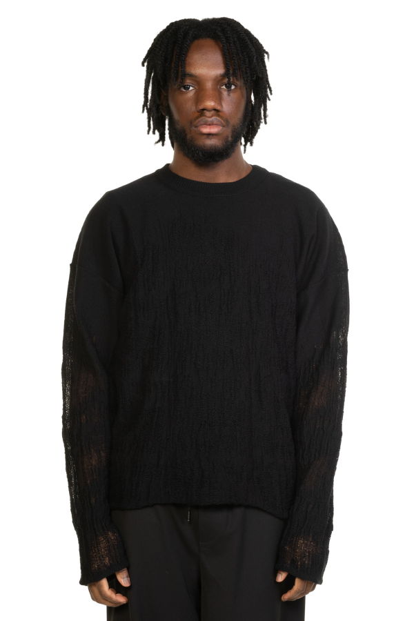 Isabel Benenato Soft Cotton Crew-Neck Sweater