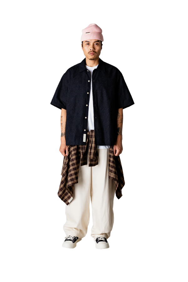 woodbird Wang Embroidery Shirt - Black