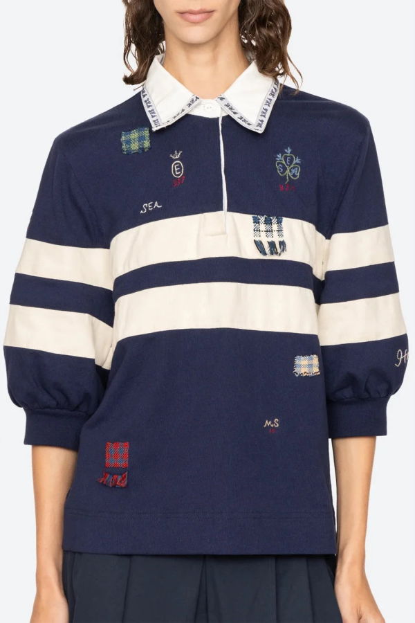 Sea NY Claira Rugby Shirt - Navy