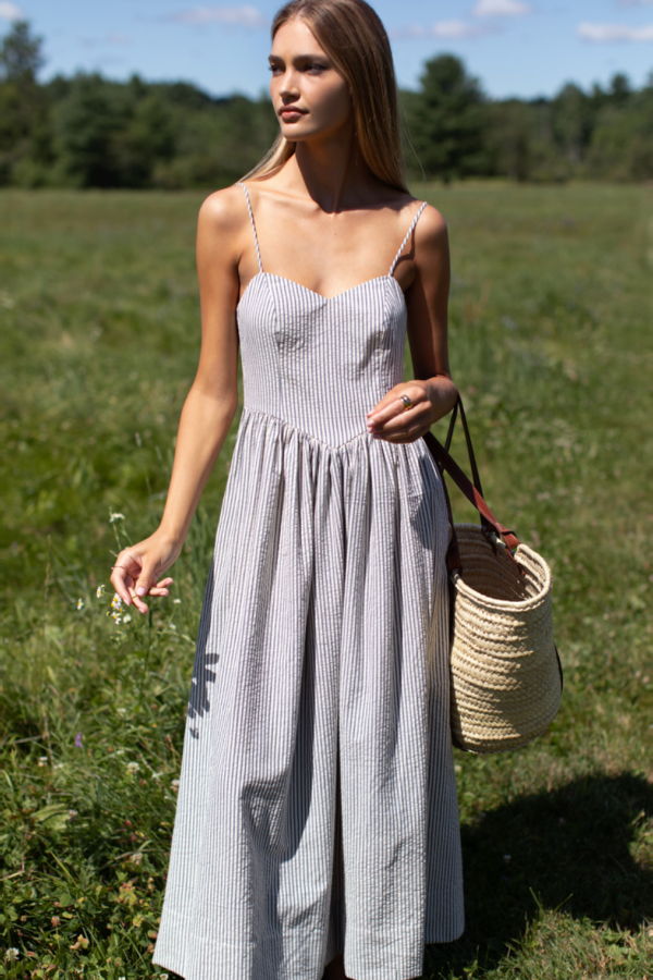 Emerson Fry Cotton Day Striped Dress