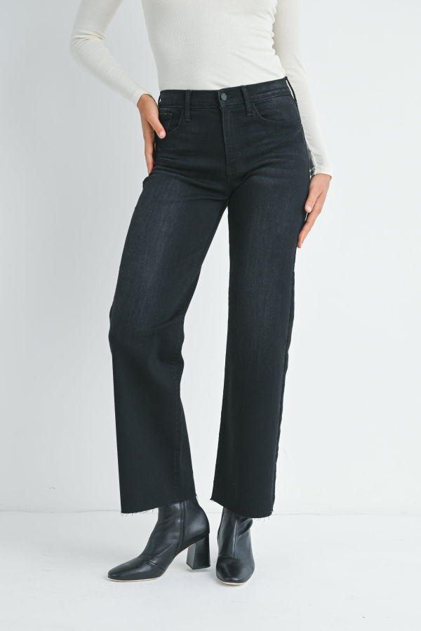 Just Black Denim The Slim Palazzo - Medium Denim