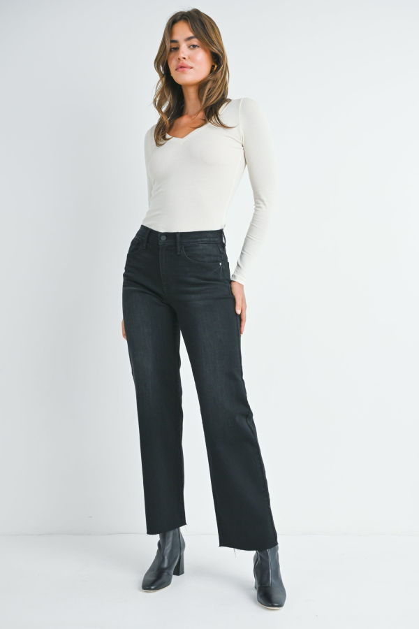 Just Black Denim The Slim Palazzo - Medium Denim