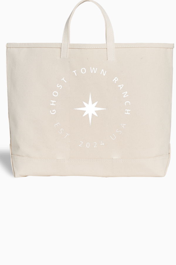 Ghost Town Ranch GTR Natural Canvas Tote Bag - Natural
