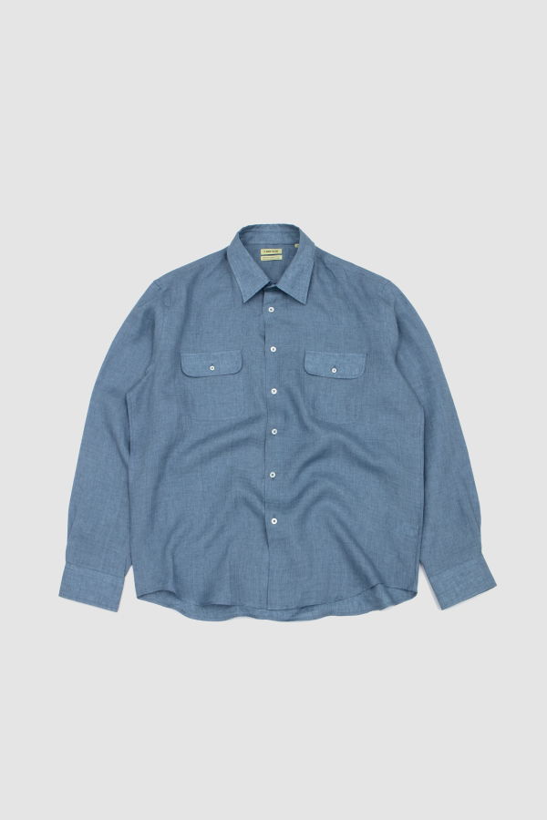 De Bonne Facture Artist Shirt Chambray Blue