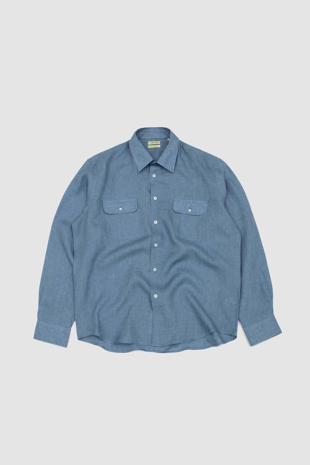 De Bonne Facture Artist Shirt Chambray Blue - Image 2 of 5