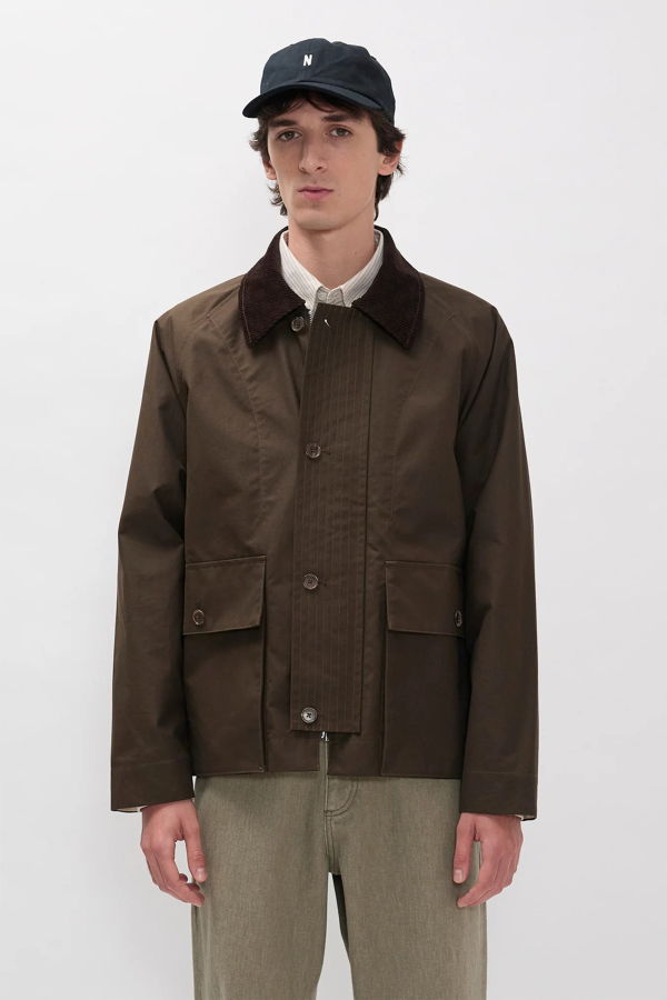 Norse Projects Holmen Wax Raglan Light Jacket