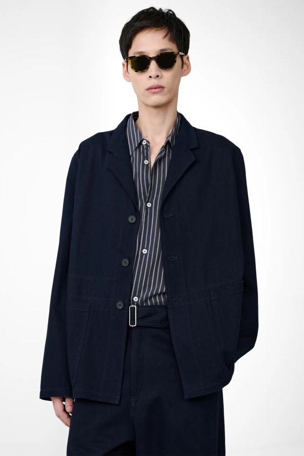Studio Nicholson Marne Single Linen Mix Jacket