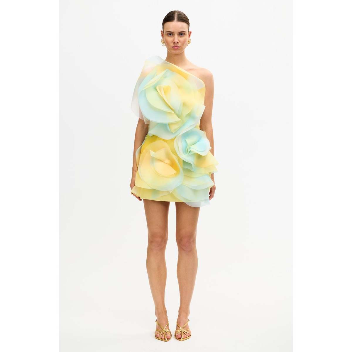 acler Cotwall Mini Dress - Lemon Mist - Image 1 of 5