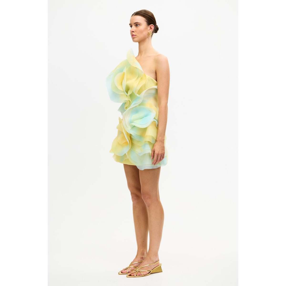 acler Cotwall Mini Dress - Lemon Mist - Image 2 of 5