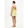acler Cotwall Mini Dress - Lemon Mist - Thumbnail 3