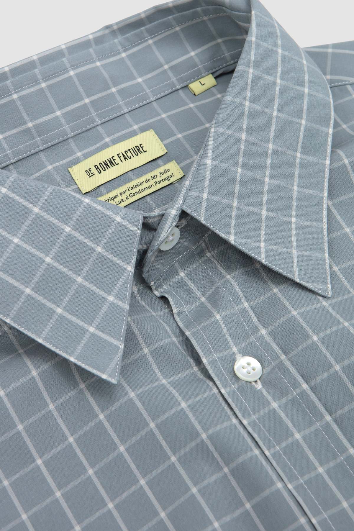 De Bonne Facture Oversized Shirt - Sky Blue - Image 3 of 5