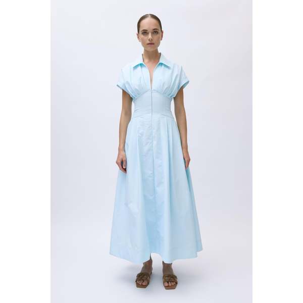 Jonathan Simkhai Farlow Midi Dress - Sky | Garmentory
