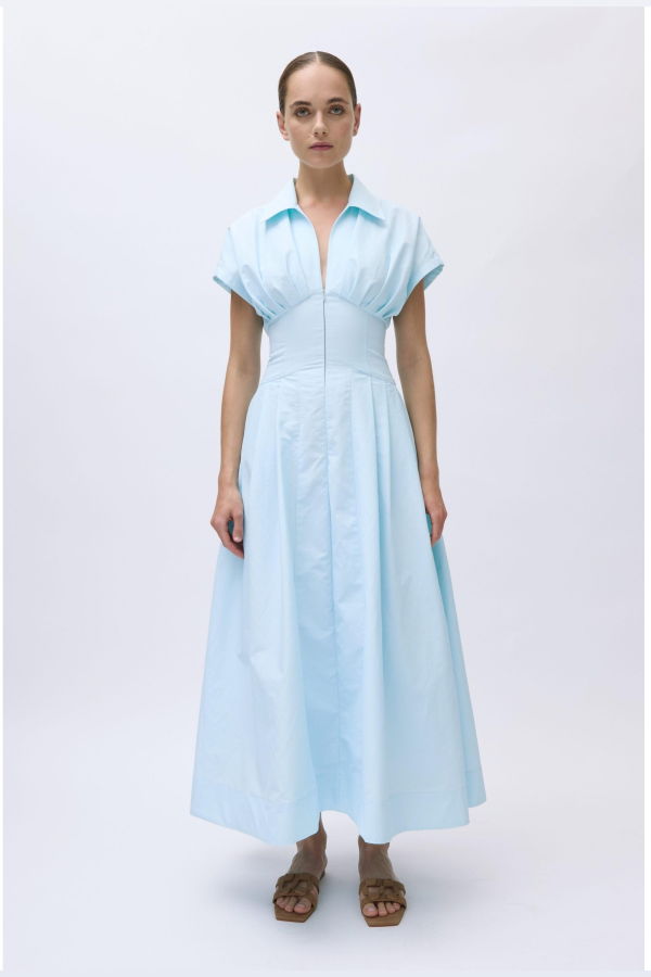 Jonathan Simkhai Farlow Midi Dress - Sky