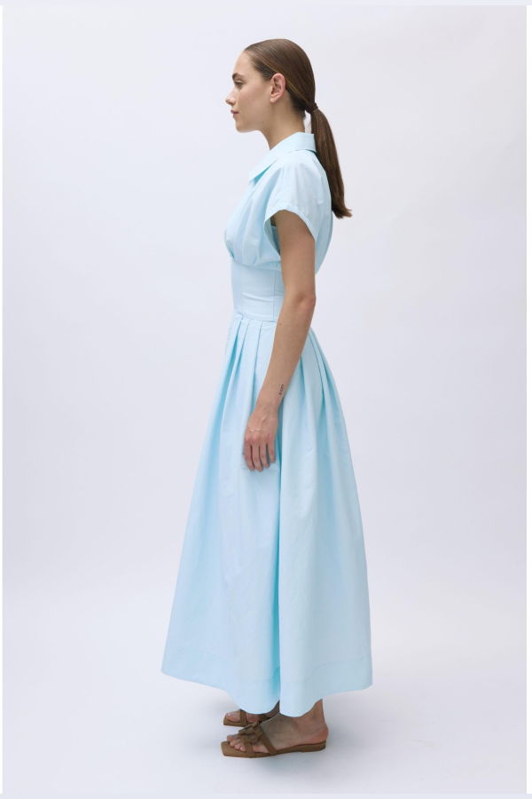 Jonathan Simkhai Farlow Midi Dress - Sky