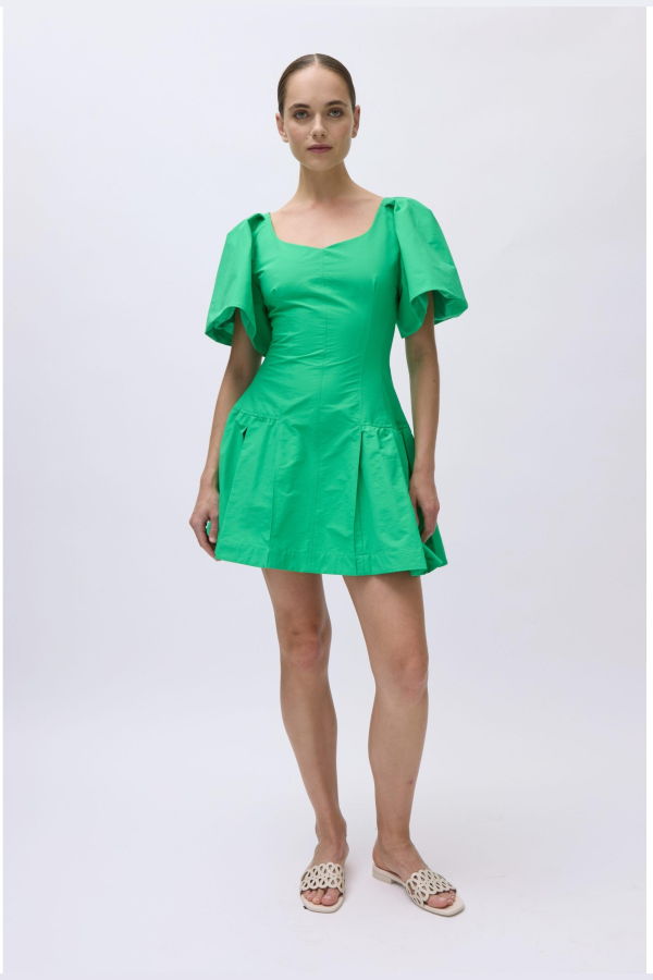 Jonathan Simkhai Hattie Mini Dress - Parakeet