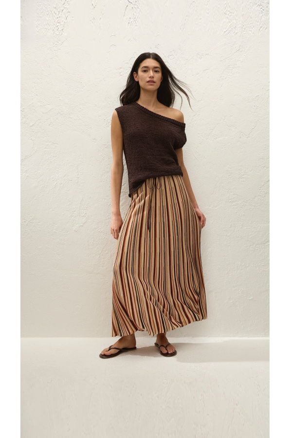 Faithfull The Brand Iden Maxi Skirt - Murano Stripe