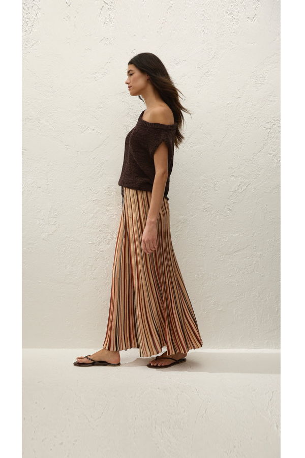 Faithfull The Brand Iden Maxi Skirt - Murano Stripe