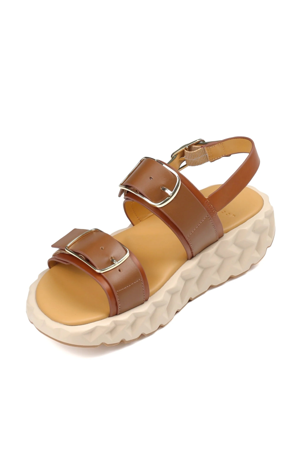 4CCCCEES Jabara Sandy Platform Sandal - Brown