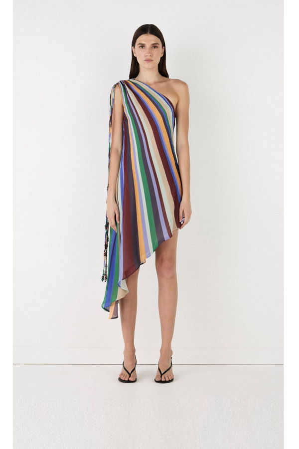 Hansen & Gretel Lumi Silk Dress - Wave Length