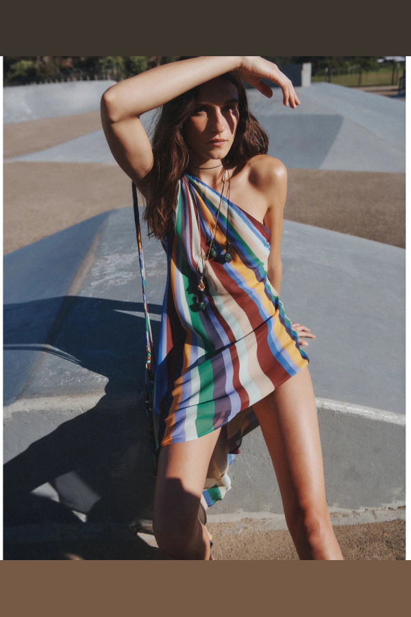 Hansen & Gretel Lumi Silk Dress - Wave Length