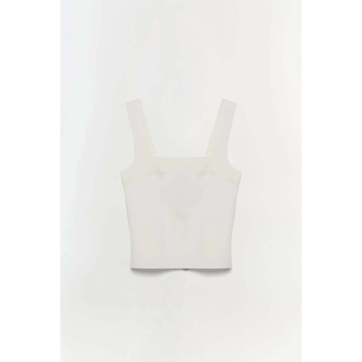 Jonathan Simkhai Madine Tank Top - Ivory - Image 1 of 7