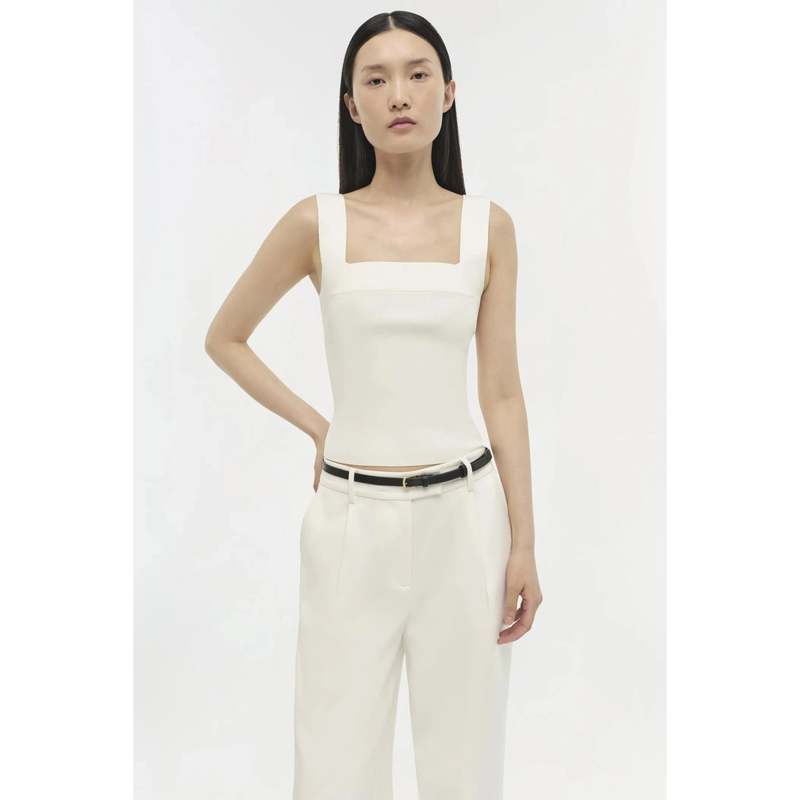 Jonathan Simkhai Madine Tank Top - Ivory