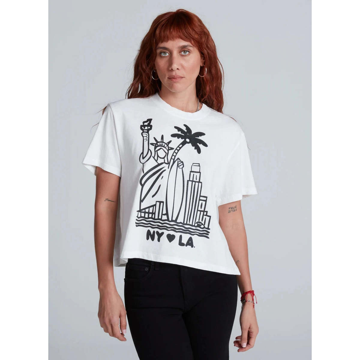 ASKK NY Shrunken Boy Tee - NY LA - Image 1 of 4