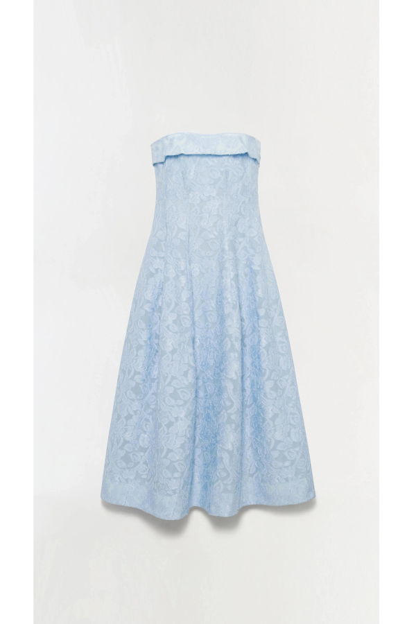 Jonathan Simkhai Valeria Jacquard Midi Dress - Tidepool