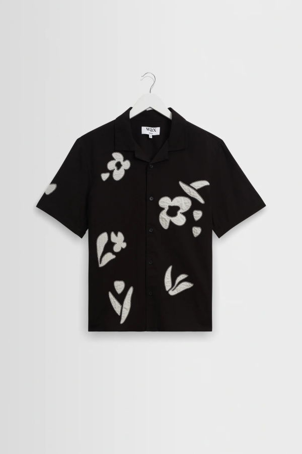 Wax London Didcot Abstract Appliqué Shirt