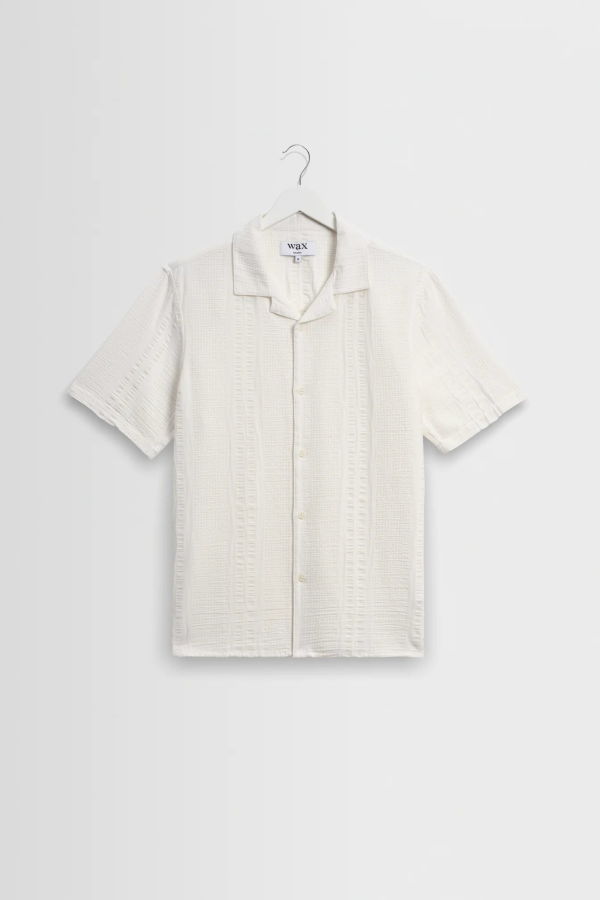 Wax London Didcot Double Weave Seersucker Shirt