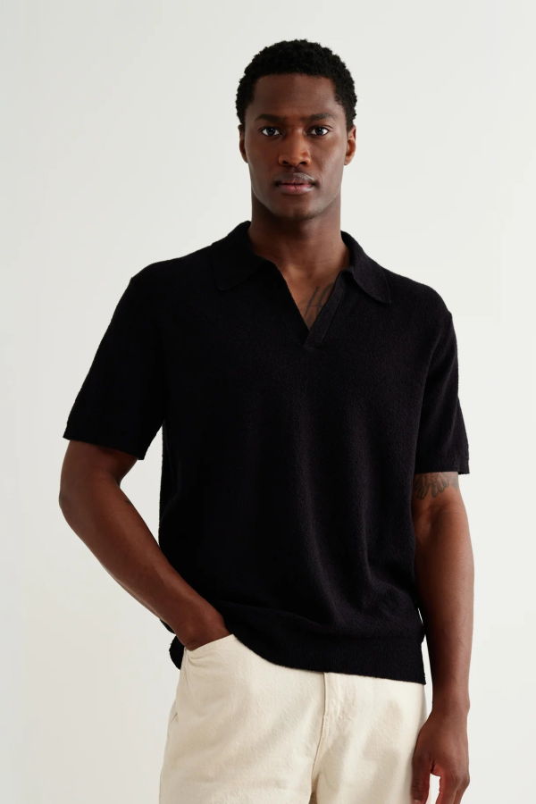 Wax London Siena Boucle Yarn Polo