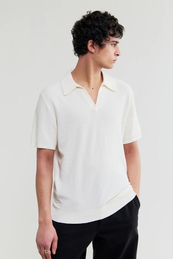 Wax London Siena Boucle Yarn Polo