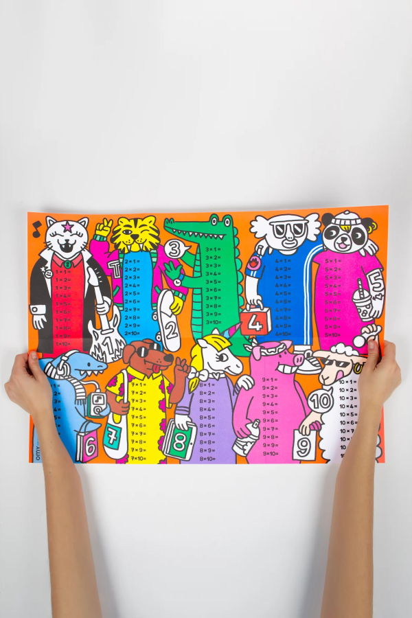 Omy School Multiplication Poster