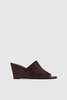 St. Agni Suede Bandeau Wedge Mules - Thumbnail 2