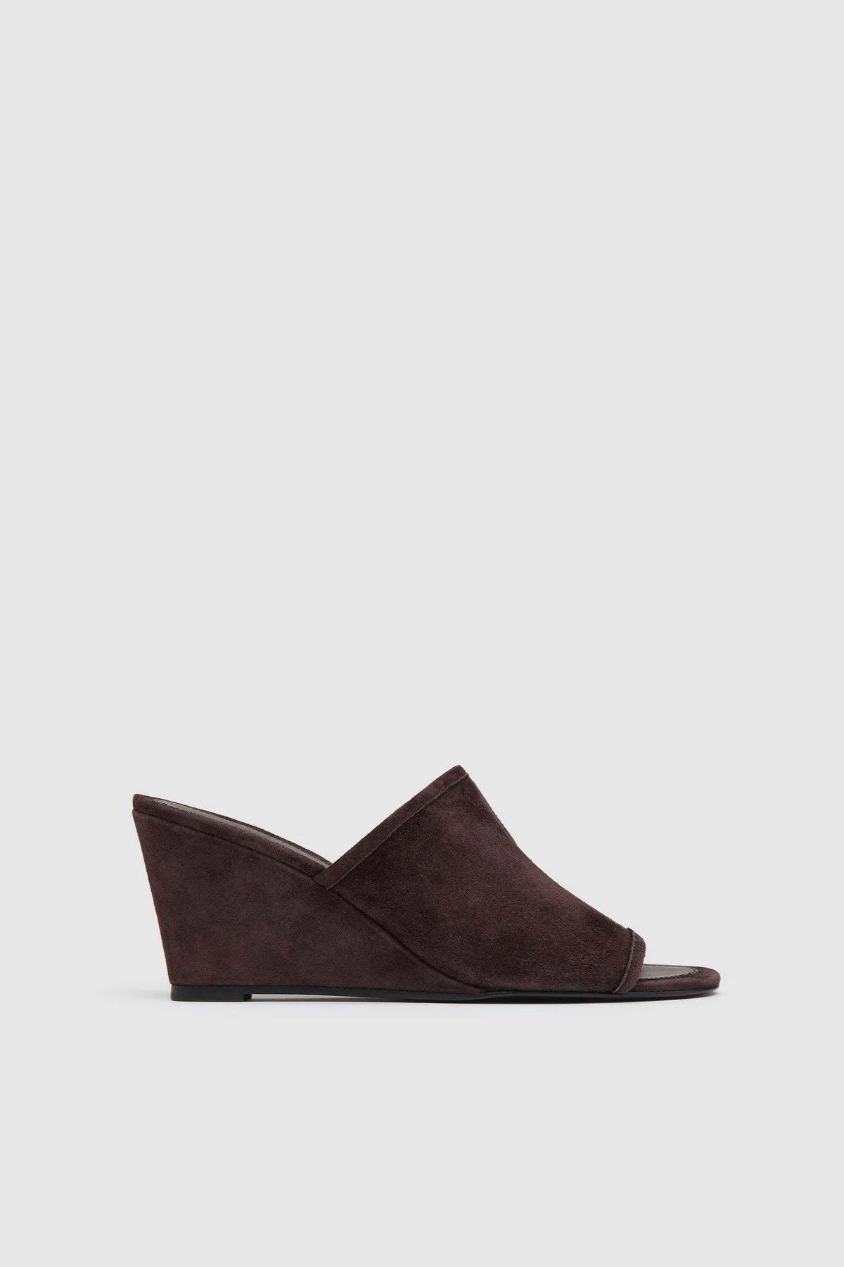 St. Agni Suede Bandeau Wedge Mules - Image 2 of 7