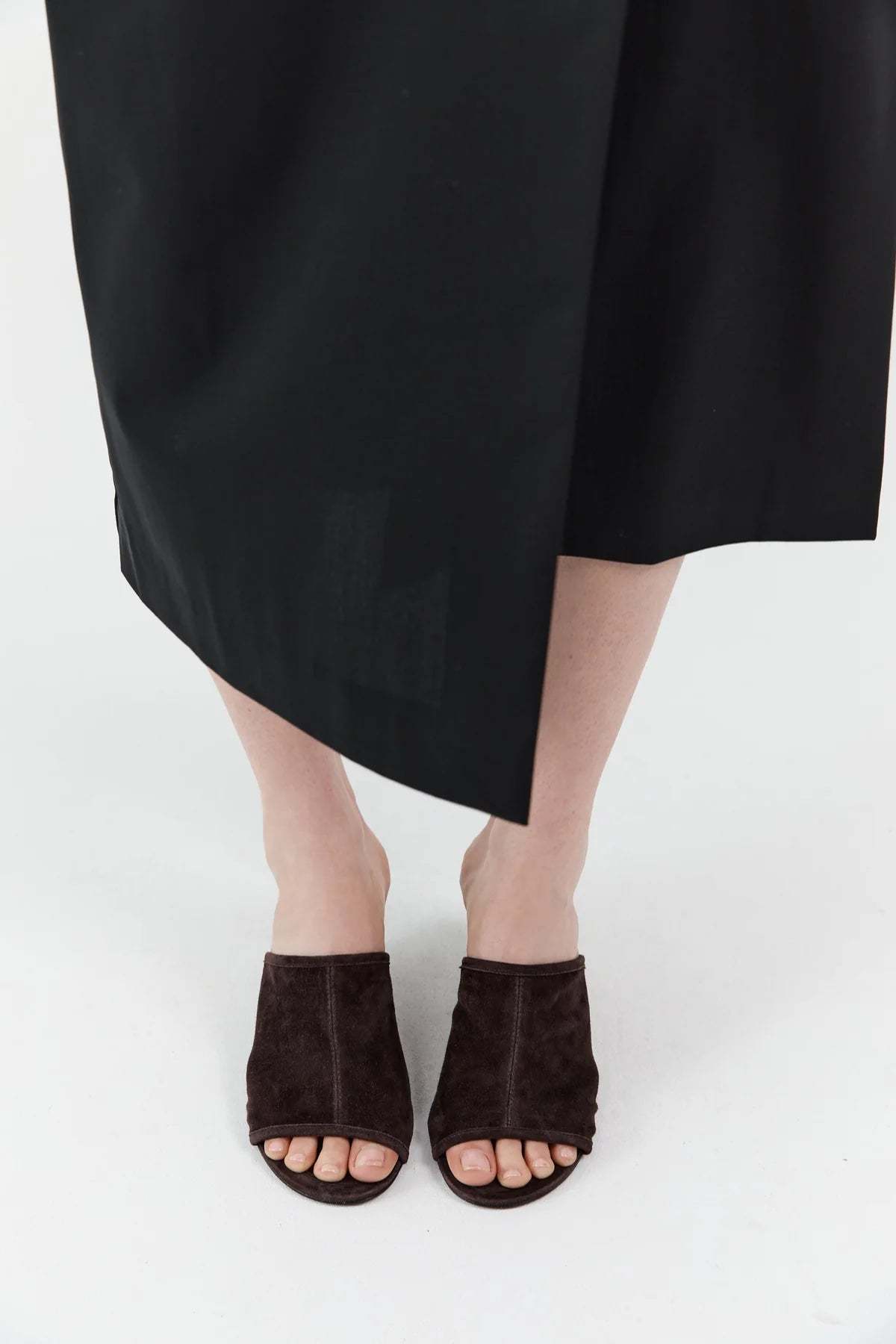 St. Agni Suede Bandeau Wedge Mules - Image 6 of 7