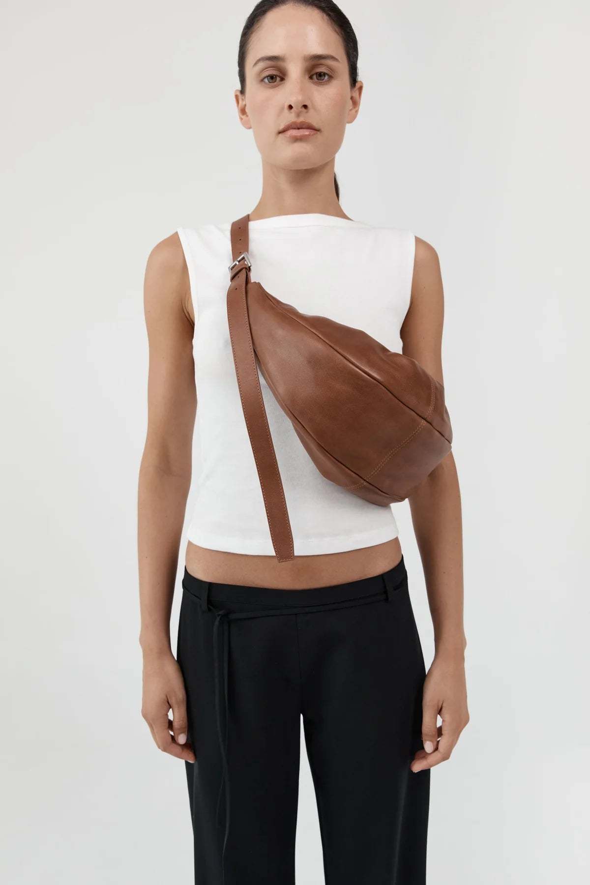 St. Agni Adjustable Slim Crescent Bag - Image 6 of 8