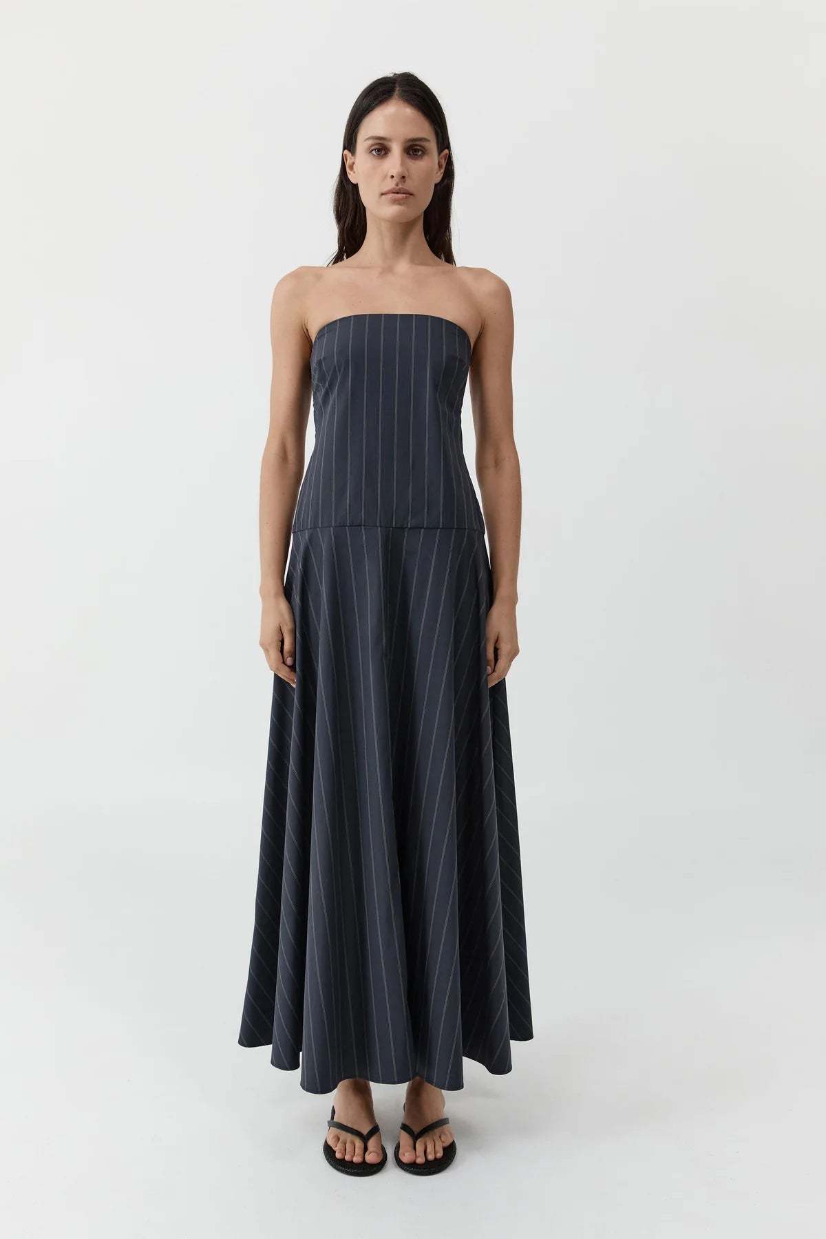 St. Agni Strapless Rouleau Dress - Image 1 of 7