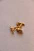 Vintage Christian Dior Goldtone White Mother Of Pearl Cuff Links - Thumbnail 2