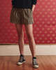 The Great. The Boxer Short. Khaki/Black Club Stripe Shorts - Thumbnail 1