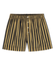 The Great. The Boxer Short. Khaki/Black Club Stripe Shorts - Thumbnail 6