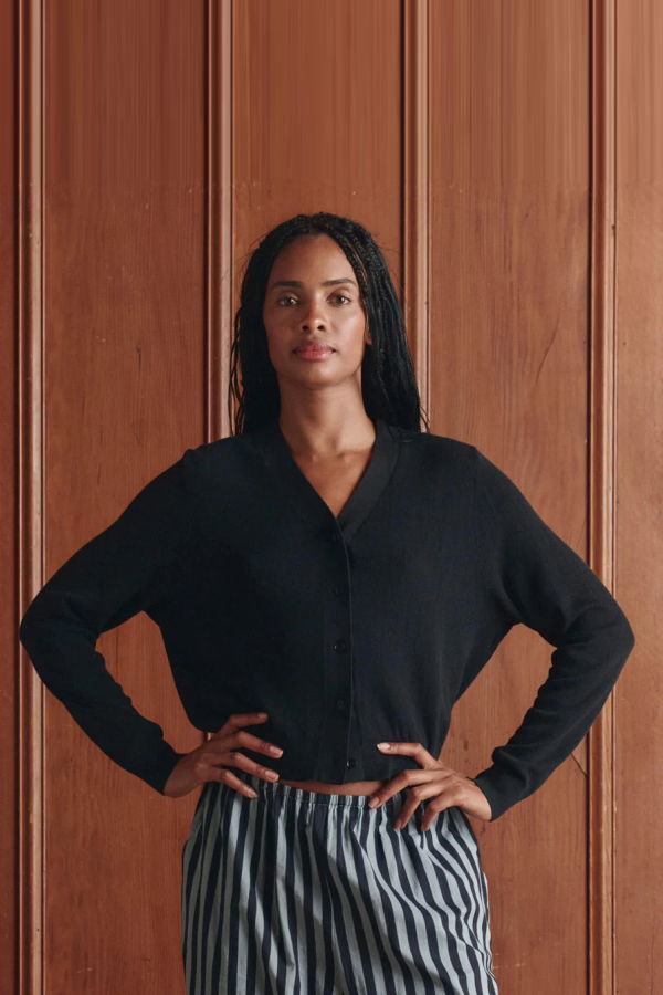 The Great. The Shrunken V-Neck Cardigan