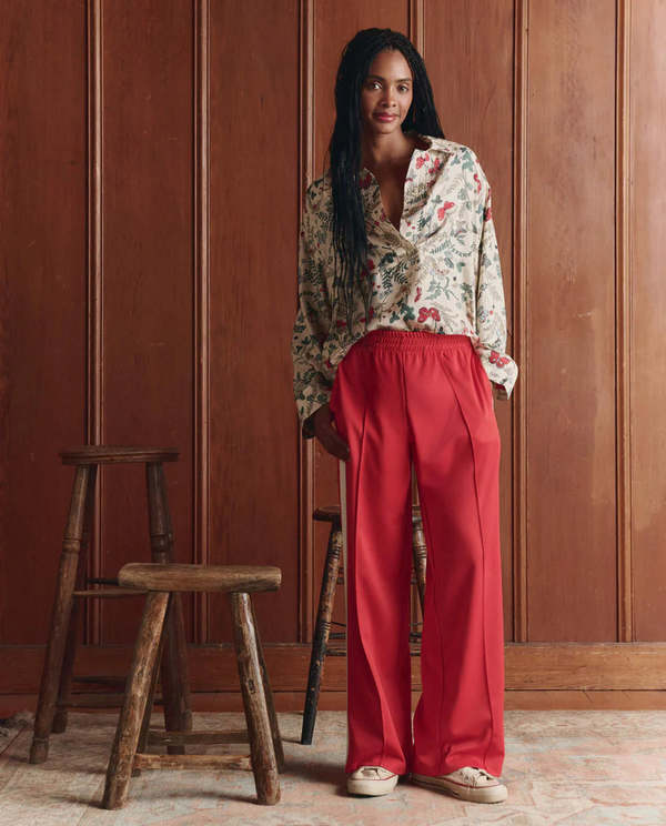 The Great. The Wide Leg Track Pant Pants