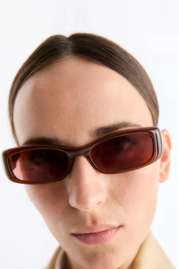 Port Tanger Leila in Bunaa Acetate With Tobacco Lens Sunglasses