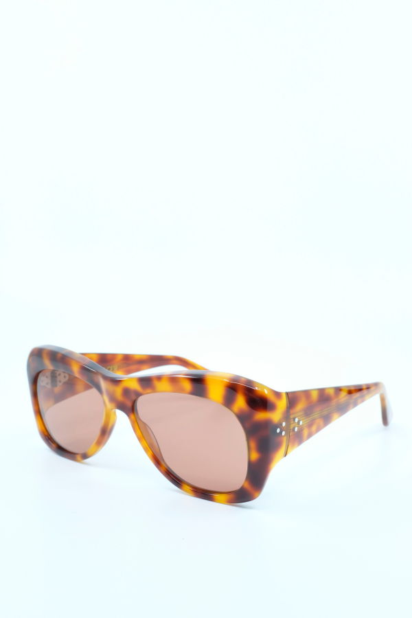 Port Tanger Nazim in Oliban Acetate with Tobacco Lens Sunglasses