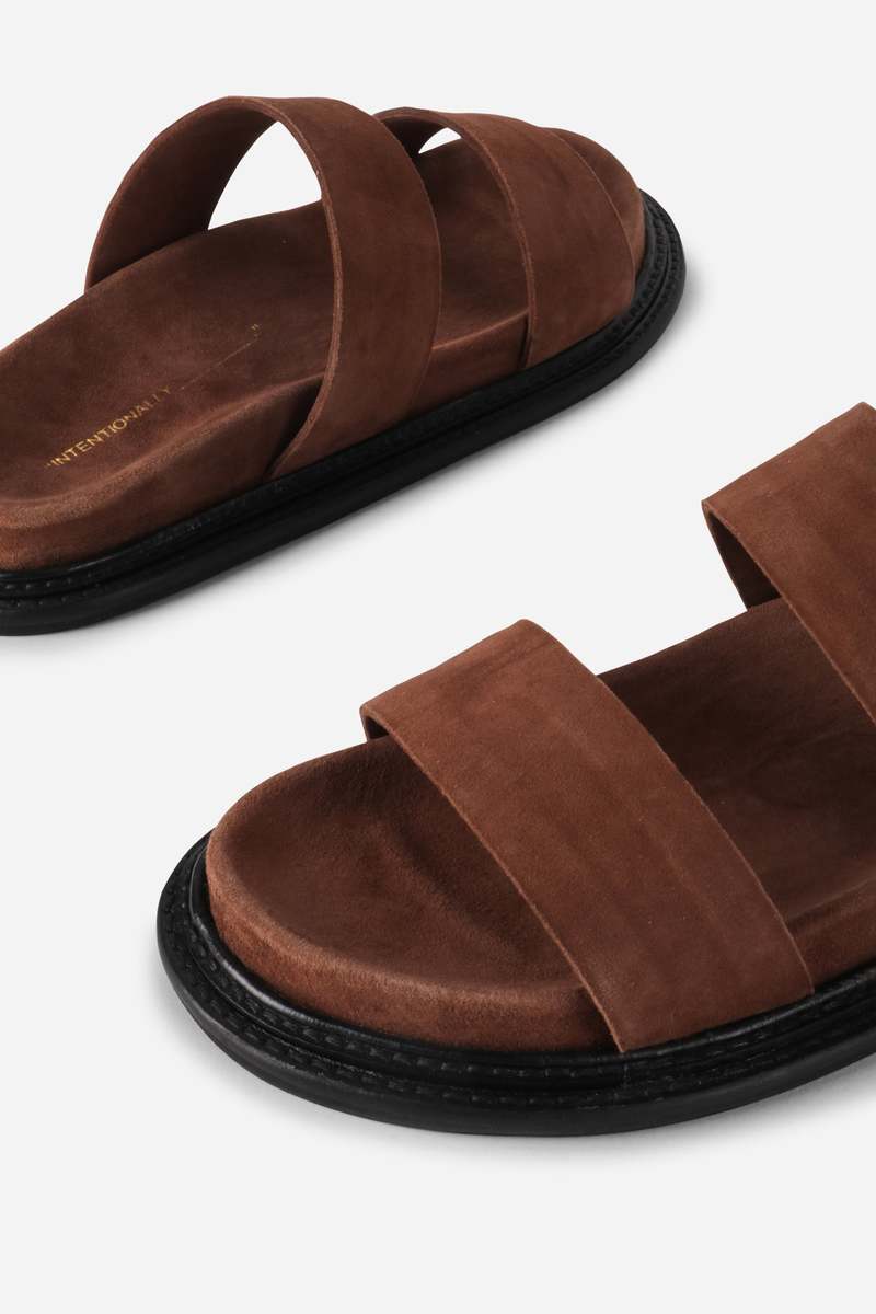 "INTENTIONALLY __________." Jasmine Flat Sandal