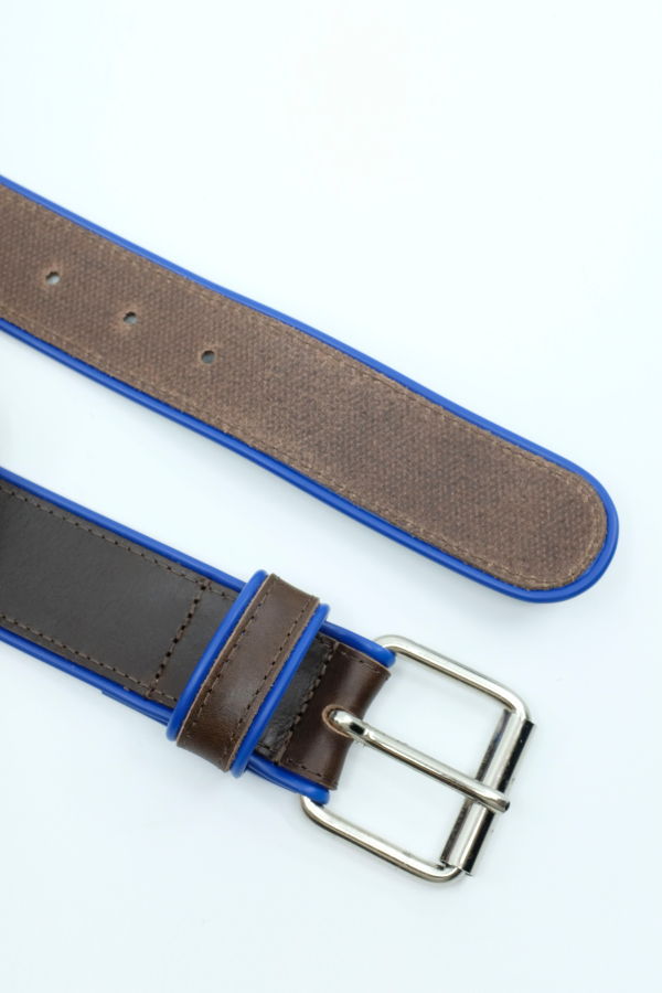 GR10K Piping Leather Belt - Soil Brown