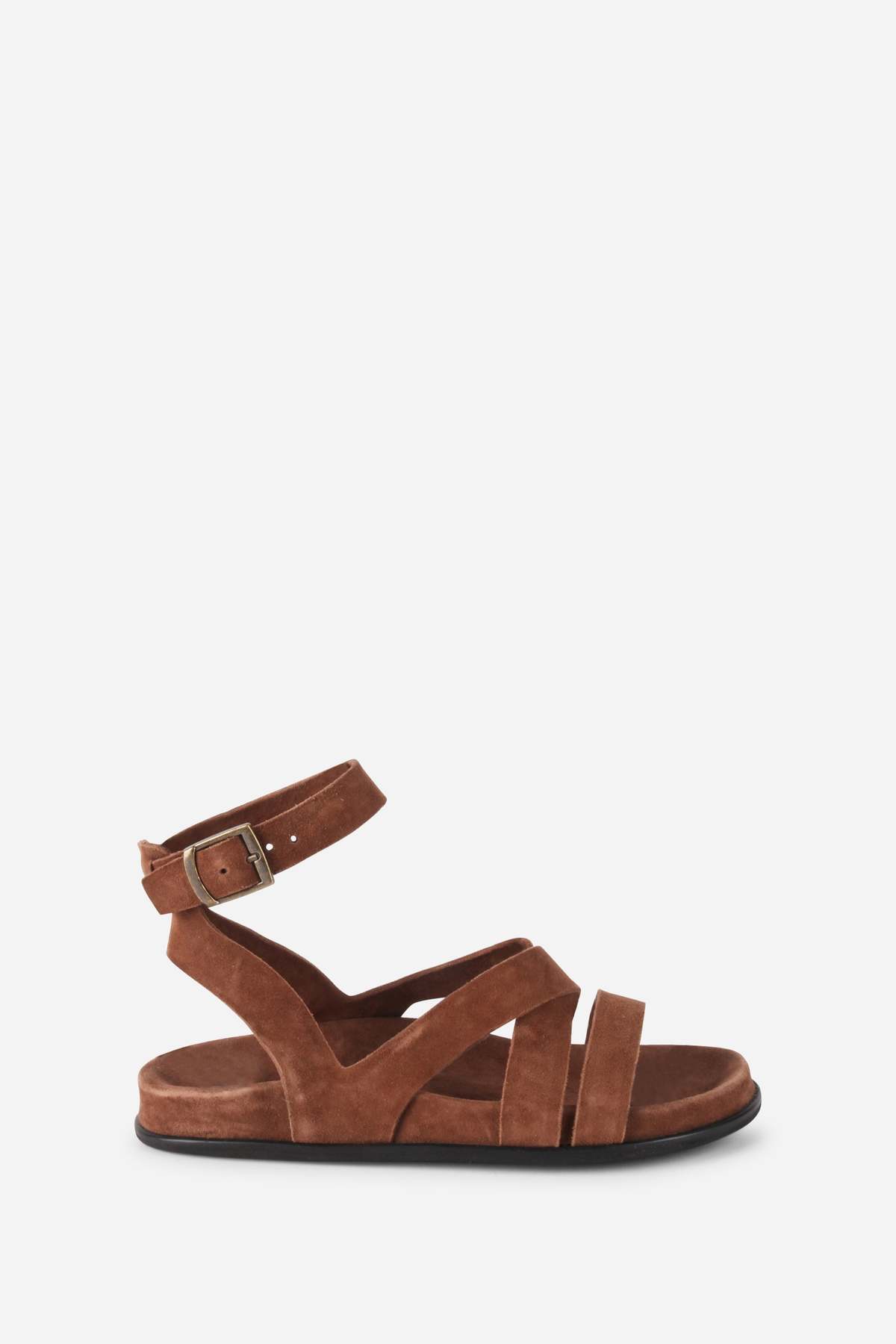"INTENTIONALLY __________." Myko Ankle Strap Flat Sandal - Image 5 of 10