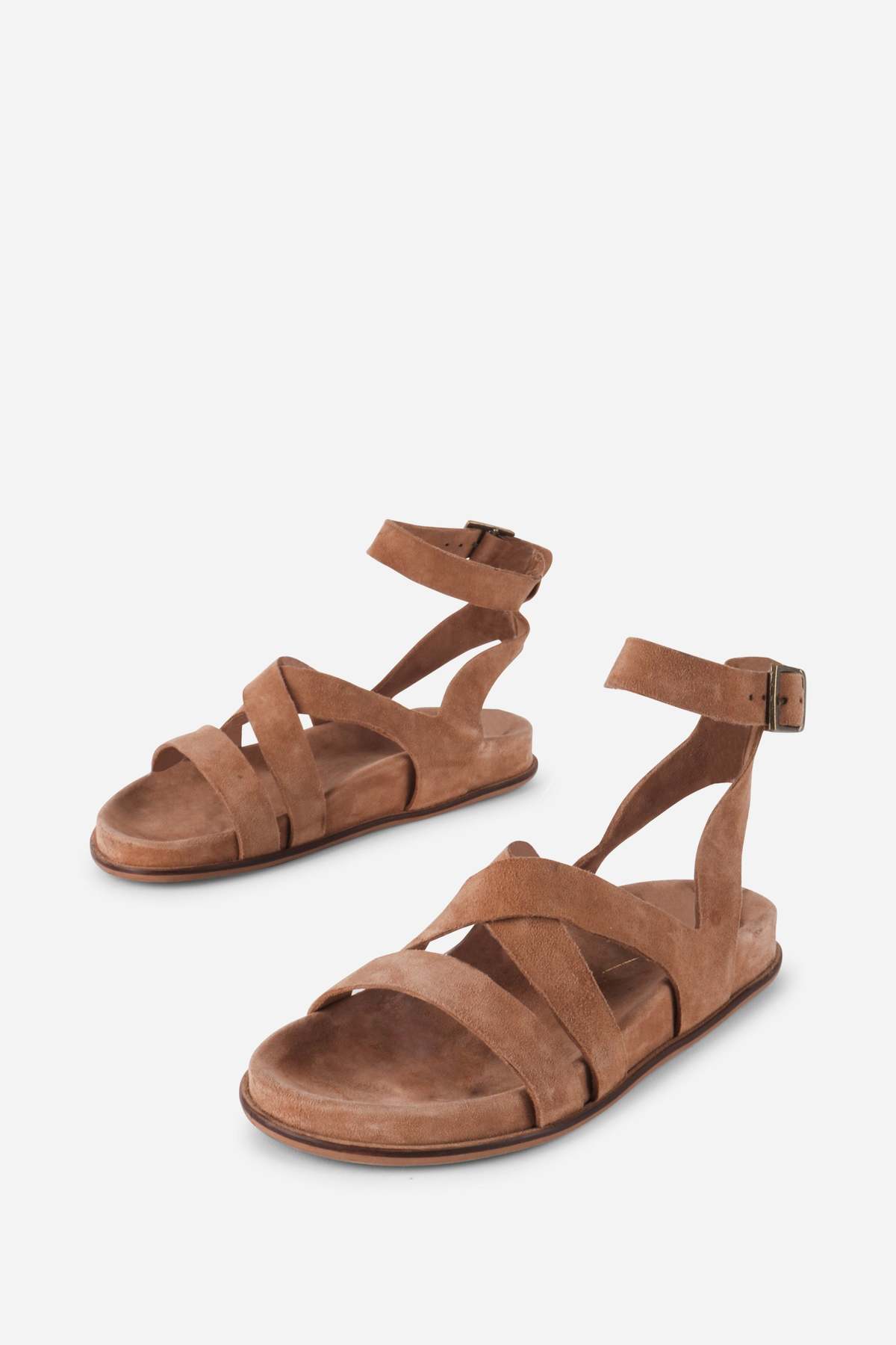 "INTENTIONALLY __________." Myko Ankle Strap Flat Sandal - Image 6 of 10