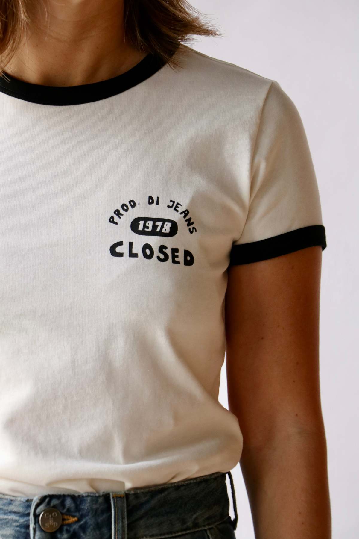 Closed Slim Tee - Ivory - Image 2 of 6